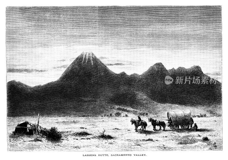 Lassens Butte，萨克拉门托谷，加州，美国，地理